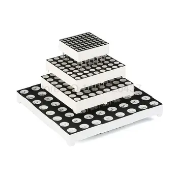 5 kos šahovnica z 8 × 8 8*8 Mini 1.9 mm 3 mm je 3,75 mm 5 mm Dot Matrix LED Zaslon RDEČA ZELENA MODRA BELA Digitalna Cevi 16-pin DIY Elektronskih Kit