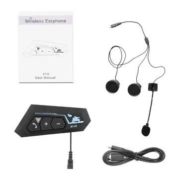 Bluetoothes Motoristična Čelade Headset Nepremočljiva Prostem Čelade Vodotesne Slušalke Mikrofon, ozvočenje prostoročno Klicanje