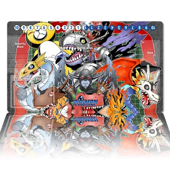 Digimon Playmat Kovinski Greymon DTCG CCG Igre Igra s kartami, Mat Anime Mouse Pad po Meri Dvoboj Desk Mat Gaming Pripomočki Pas Vrečko
